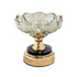 Frutjere BOWL GLASS - METALLIC GOLD - BLACK 15x15x14cm/CODE 819-01757
