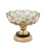Frutjere BOWL GLASS - METALLIC GOLD - BLACK 20x20x19cm/CODE 819-01758