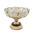 Frutjere BOWL GLASS - METALLIC GOLD - BLACK 25x25x20cm/CODE 819-01759