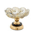Frutjere BOWL GLASS - METALLIC GOLD - BLACK 20x20x20cm/CODE 819-01761