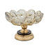 Frutjere BOWL GLASS - METALLIC GOLD - BLACK 25x25x22cm/CODE 819-01762