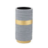 VAZO CERAMIC GREY - GOLD 12x12x23cm / CODE 819-01867