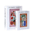 SET 2 KUTI WITH GLASS FLOWER MARKET WOODEN MULTICOLOR 25x7x34 / 20x5.5x27cm/ CODE  819-01939