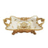 MBAJTESE EMBELSIRASH POLYRESIN WHITE - GOLD 39x23x12cm/CODE 819-02089