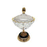 MBAJTESE EMBELSIRASH GLASS - METALLIC GOLD - BLACK 17.5x26cm/CODE 819-02188