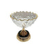MBAJTESE EMBELSIRASH GLASS - METALLIC GOLD - BLACK 17.5x19cm/CODE 819-02189