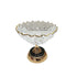 MBAJTESE EMBELSIRASH GLASS - METALLIC GOLD - BLACK 22.5x21cm/CODE 819-02190