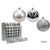 SET 7  TOPA BALLS 80MM SILVER MIX/ CODE AR-6511087