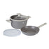 Set/2 Tenxhere matt grey 24*11,8 cm 4,1L+Tigan 24*4,8 cm 1,7L/CODE BH-7079