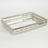 TABAKA METAL WITH MIRROR SILVER 26x19x6cm  /CODE 752-16023