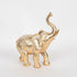 ΕLEPHANT POLYRESIN  WHITE - GOLD20x25x11.5cm/CODE 752-11613