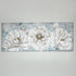 PANORAME CANVAS FLOWERS GOLD - WHITE - BLUE 135x3x55cm/CODE 755-12021