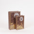 S/2 KUTI WATCH-TRAIN WOODEN BROWN 27x18x7cm/CODE 819-00289
