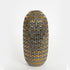 VAZO, CERAMIC GREY - GOLD 13.8x13.8x28.5cm / CODE 752-20237