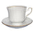 SET FILXHAN 6 COPE COFFEE CUP/SAUCER IVONA /CODE SET36.001.17GL