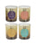 QIRI SCENTED PARAFFINE CANDLE 4 ASSR SCENTS 200g Φ8Χ11,5/CODE 6-80-933-0003