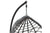 LEKUNDESE garden swing hanging metal-pp- pillow in gray color 109x100x197cm/CODE IM135-000007