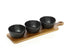 SET SERVIRJE TASA APETIZER RECT DIP 4PCS ACACIA 1288/CODE 65,000,205