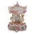 DEKOR   CAROUSEL WITH MOTION/MUSIC WHITE/PINK / CODE 2-70-305-0110
