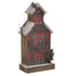 DEKOR ME NDRICIM WOODEN HOUSE DECO W/LED NATURAL/RED 18X10X38/CODE 2-70-002-0058