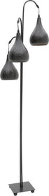 ABAZHUR  DYSHEME W/3 LIGHTS BLACK 33X33X146CM/CODE 3-15-774-0041