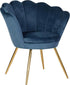 POLTRON VELVET ARMCHAIR BLUE 76X60X80/45CM/CODE 3-50-372-0009