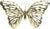 DEKOR MURI METALIK  BUTTERFLY GOLD 50X4X30CM/CODE 3-70-386-0121