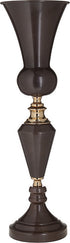 VAZO DEKORUESE METALLIC VASE BLACK/BROWN 16X55 / CODE 3-70-151-0309