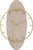 ORE MURI WOOD/METAL WALL CLOCK NATURAL/GOLD 45Χ4Χ30CM/CODE 3-20-874-0006