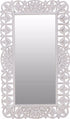 PASQYRE WOODEN WALL MIRROR ANTIQUE WHITE/CREME 43X2.5X73.5CM/CODE 3-95-116-0003