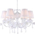 METAL CEILING LUMINAIRE W/6 LIGHTS WHITE 60Χ60Χ40/80CM/CODE 3-10-048-0007