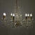 NDRICUES GLASS/PLEXI CHANDELIER W/8 LIGHTS CLEAR/GOLD D82Χ70CM/CODE 3-10-917-0062