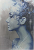 PIKTURE MURI CANVAS WALL PAINTING FEMALE FIGURE BLUE/GREY 80Χ120CM/CODE 3-90-859-0086