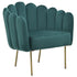 POLTRON METAL/VELVET ARMCHAIR DARK GREEN 76X60X73/46 /CODE 3-50-064-0030