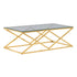 TAVOLINE  COFFEE TABLE GOLDEN/BLACK 120Χ60Χ40CM/CODE 3-50-027-0013