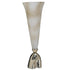 VAZO ALUMINUM/GLASS VASE CREAM/GOLD D18X53 / CODE 3-70-162-0174