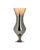 VAZO GLASS VASE GREY/AMBER Φ15Χ40 / CODE 3-70-639-0189