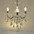 ABAZHUR TAVANOR  ACRYLIC/GLASS CHANDELIER W/3 LIGHTS  IN CLEAR COLOR D-38Χ55/110CM/CODE 3-10-917-0030