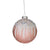 DEKOR PEME S/4 GLASS XMAS BALL PINK/WHITE Φ10CM/CODE 2-70-890-0215