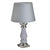 ABAZHUR TAVOLINE  METAL/CERAMIC TABLE LUMINAIRE GREY/SILVER Φ25Χ50 CODE 3-15-711-0083