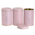 SET VAZO S/3 METAL COFFEE/SUGAR/TEA CANISTER PINK D10X16CM/CODE 6-60-151-0016