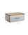 MBAJTESE BUKE PORCELAIN/BAMBOO BREAD BOX WHITE/NATURAL 30X19X13 / CODE 6-60-690-0009