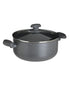 TENXHERE GRANIT CASSEROLE W/GLASS COVER GREY 4,7LT Φ24Χ11,5 / CODE 6-60-734-0005