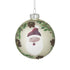 S/6 TOPA PEME  GLASS XMAS BALL SANTA Φ8 / CODE 2-70-849-0001