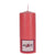 QIRI PARAFFIN CANDLE IN RED COLOR 7X18CM/CODE 3-80-474-0056