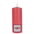 QIRI PARAFFIN CANDLE IN RED COLOR 7X18CM/CODE 3-80-474-0056