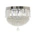 ABAZHUR GLASS CHANDELIER W/5 LIGHTS SILVER/CLEAR D40X32/CODE 3-10-917-0052