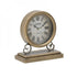 ORE TAVOLINE METAL/WOOD TABLE CLOCK GOLD 20X9X20 / CODE 3-20-773-0349