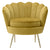 POLTRON VELVET ARMCHAIR MUSTARD 78X78X78/48 CM/CODE 7-50-045-0019