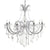 ABAZHUR ACRYLIC/GLASS CHANDELIER W/8 LIGHTS AND K9 DROPLETS  D-88X92/120/CODE 3-10-917-0045